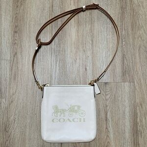 8 1/2 by 8 1/2 Coach Classic Crossbody Leather Handbag
